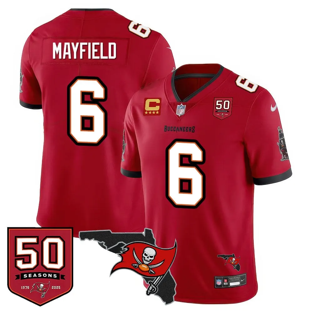 Tampa Bay Buccaneers Nike 50th Season Limited Stitched Jersey - White - Image 18
