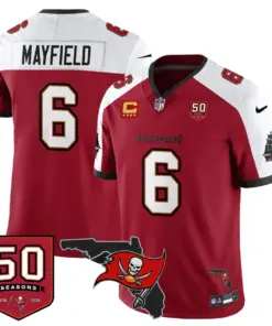 Tampa Bay Buccaneers Nike 50th Season Limited Stitched Jersey - White - Image 24