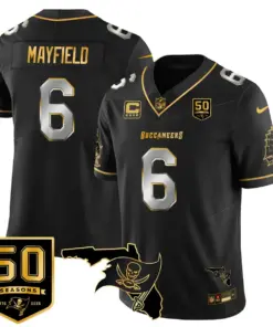 Tampa Bay Buccaneers Nike 50th Season Limited Stitched Jersey - White - Image 29