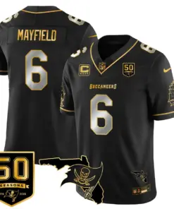 Tampa Bay Buccaneers Nike 50th Season Limited Stitched Jersey - White - Image 31