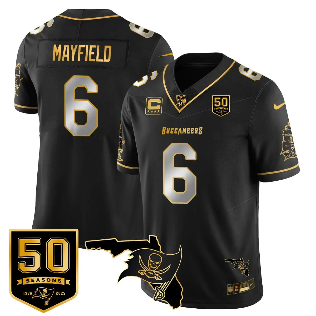 Tampa Bay Buccaneers Nike 50th Season Limited Stitched Jersey - White - Image 31