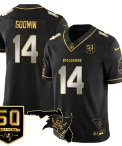 Tampa Bay Buccaneers Nike 50th Season Limited Stitched Jersey - White - Image 34