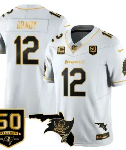 Tampa Bay Buccaneers Nike 50th Season Limited Stitched Jersey - White - Image 37