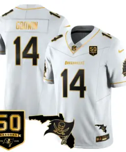 Tampa Bay Buccaneers Nike 50th Season Limited Stitched Jersey - White - Image 38