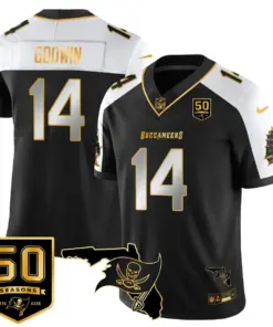 Tampa Bay Buccaneers Nike 50th Season Limited Stitched Jersey - White - Image 46