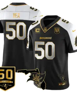 Tampa Bay Buccaneers Nike 50th Season Limited Stitched Jersey - White - Image 47