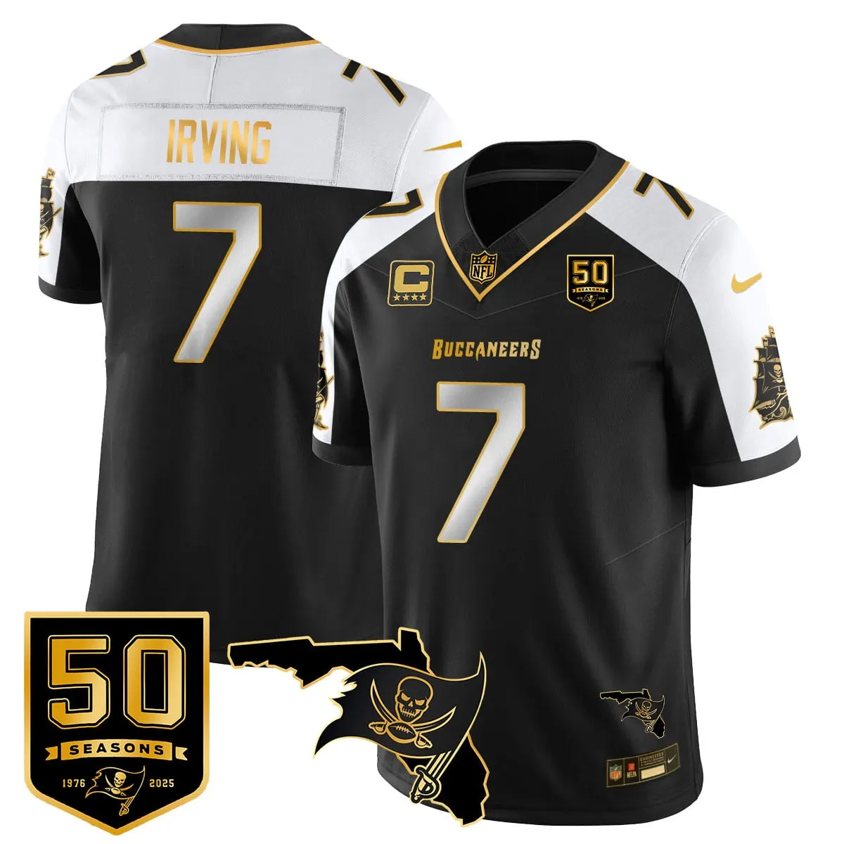 Tampa Bay Buccaneers Nike 50th Season Limited Stitched Jersey - White - Image 48