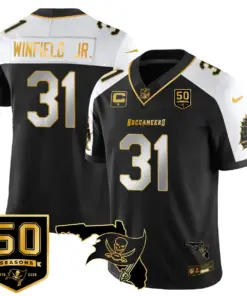 Tampa Bay Buccaneers Nike 50th Season Limited Stitched Jersey - White - Image 49