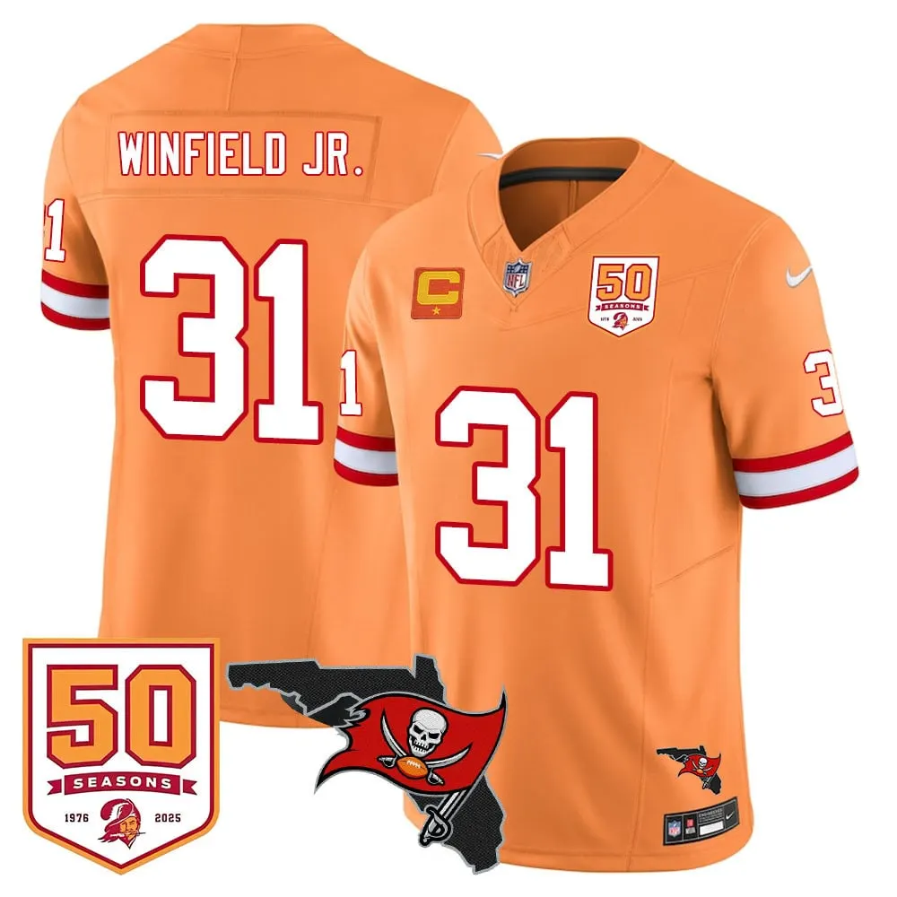 Tampa Bay Buccaneers Nike 50th Season Limited Stitched Jersey - White - Image 55