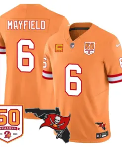 Tampa Bay Buccaneers Nike 50th Season Limited Stitched Jersey - White - Image 53