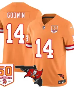Tampa Bay Buccaneers Nike 50th Season Limited Stitched Jersey - White - Image 57