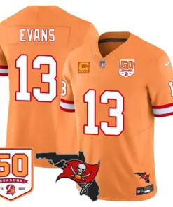 Tampa Bay Buccaneers Nike 50th Season Limited Stitched Jersey - White - Image 56