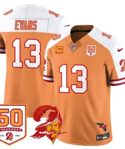 Tampa Bay Buccaneers Nike 50th Season Limited Stitched Jersey - White - Image 58