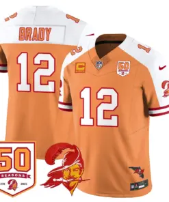 Tampa Bay Buccaneers Nike 50th Season Limited Stitched Jersey - White - Image 60