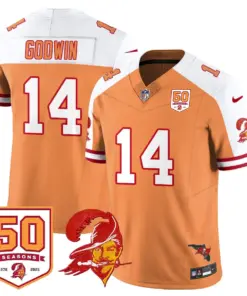Tampa Bay Buccaneers Nike 50th Season Limited Stitched Jersey - White - Image 61