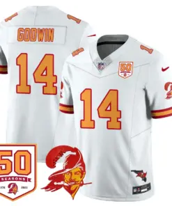 Tampa Bay Buccaneers Nike 50th Season Limited Stitched Jersey - White - Image 68
