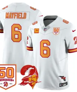 Tampa Bay Buccaneers Nike 50th Season Limited Stitched Jersey - White - Image 69