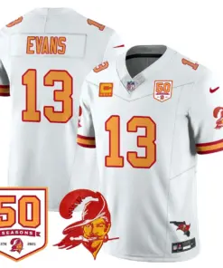 Tampa Bay Buccaneers Nike 50th Season Limited Stitched Jersey - White - Image 67