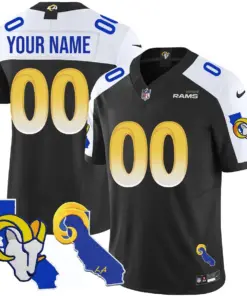 Los Angeles Rams Nike 2025 Vapor Custom Limited Stitched Jersey - Cream - Image 4