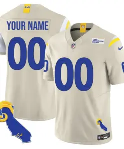 Los Angeles Rams Nike 2025 Vapor Custom Limited Stitched Jersey - Cream