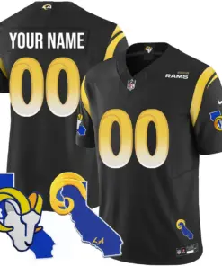 Los Angeles Rams Nike 2025 Vapor Custom Limited Stitched Jersey - Cream - Image 6