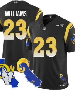 Los Angeles Rams Nike 2025 Vapor Limited Stitched Jersey - Black - Image 11
