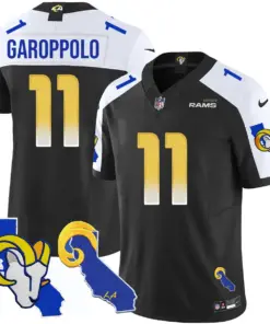 Los Angeles Rams Nike 2025 Vapor Limited Stitched Jersey - Black - Image 3