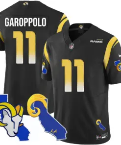 Los Angeles Rams Nike 2025 Vapor Limited Stitched Jersey - Black - Image 13