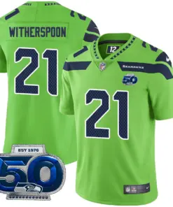 Seattle Seahawks Nike 50th Season Vapor Limited Stitched Jersey - Navy - Image 27