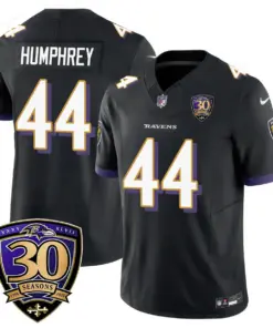 Baltimore Ravens Nike 30th Season Limited Stitched Jersey - Black - Image 9