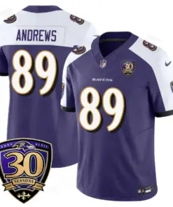 Baltimore Ravens Nike 30th Season Limited Stitched Jersey - Black - Image 17