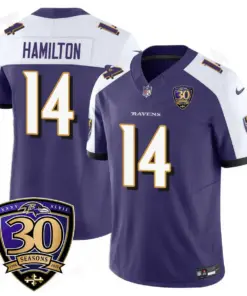 Baltimore Ravens Nike 30th Season Limited Stitched Jersey - Black - Image 18
