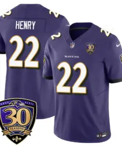 Baltimore Ravens Nike 30th Season Limited Stitched Jersey - Black - Image 25