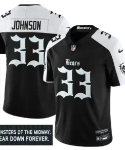 Alternative view of Monsters Edition' Chicago Bears Nike Vapor Limited Stitched Jersey - Black