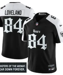 Monsters Edition' Chicago Bears Nike Vapor Limited Stitched Jersey - Black - Image 3