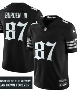 Monsters Edition' Chicago Bears Nike Vapor Limited Stitched Jersey - Black - Image 8