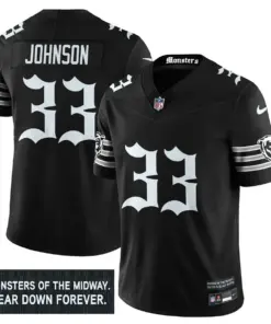 Monsters Edition' Chicago Bears Nike Vapor Limited Stitched Jersey - Black - Image 9