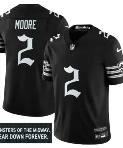 Monsters Edition' Chicago Bears Nike Vapor Limited Stitched Jersey - Black - Image 11