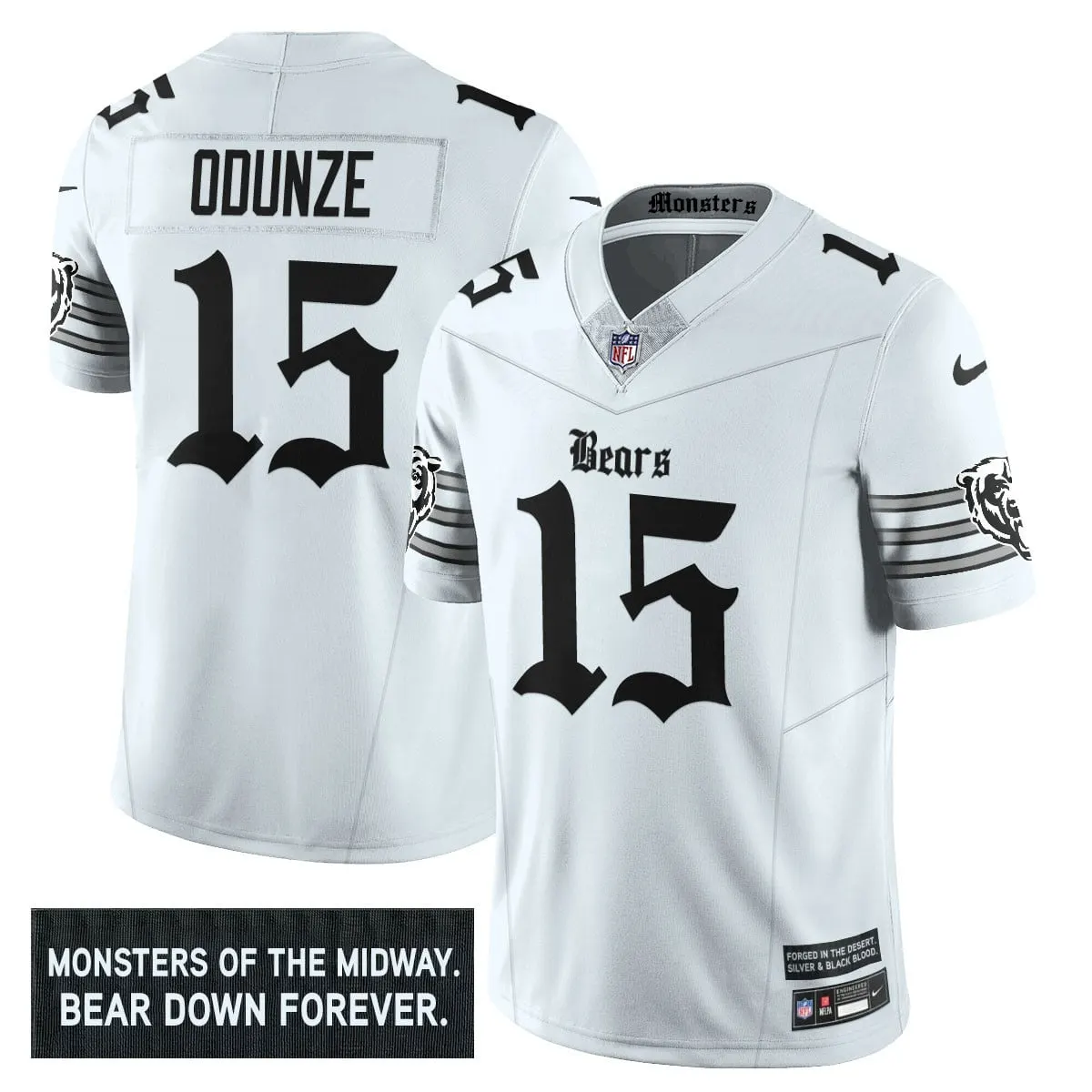 Monsters Edition' Chicago Bears Nike Vapor Limited Stitched Jersey - Black - Image 19
