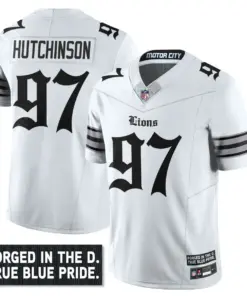 Jahmyr Gibbs Detroit Lions Nike City Edition Vapor Limited Stitched Jersey - Black - Image 12
