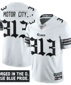Jahmyr Gibbs Detroit Lions Nike City Edition Vapor Limited Stitched Jersey - Black - Image 23