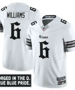 Jahmyr Gibbs Detroit Lions Nike City Edition Vapor Limited Stitched Jersey - Black - Image 24