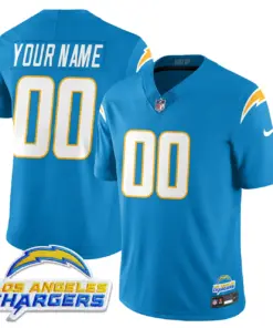 Los Angeles Chargers Nike 2025 Alternate Custom Stitched Jersey - Powder Blue