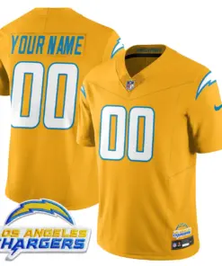 Los Angeles Chargers Nike 2025 Alternate Custom Stitched Jersey - Powder Blue - Image 4