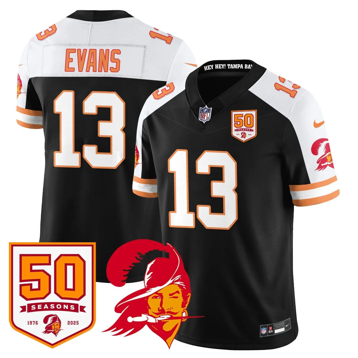 Tampa Bay Buccaneers Nike Vapor Limited Stitched Jersey - White - Image 2