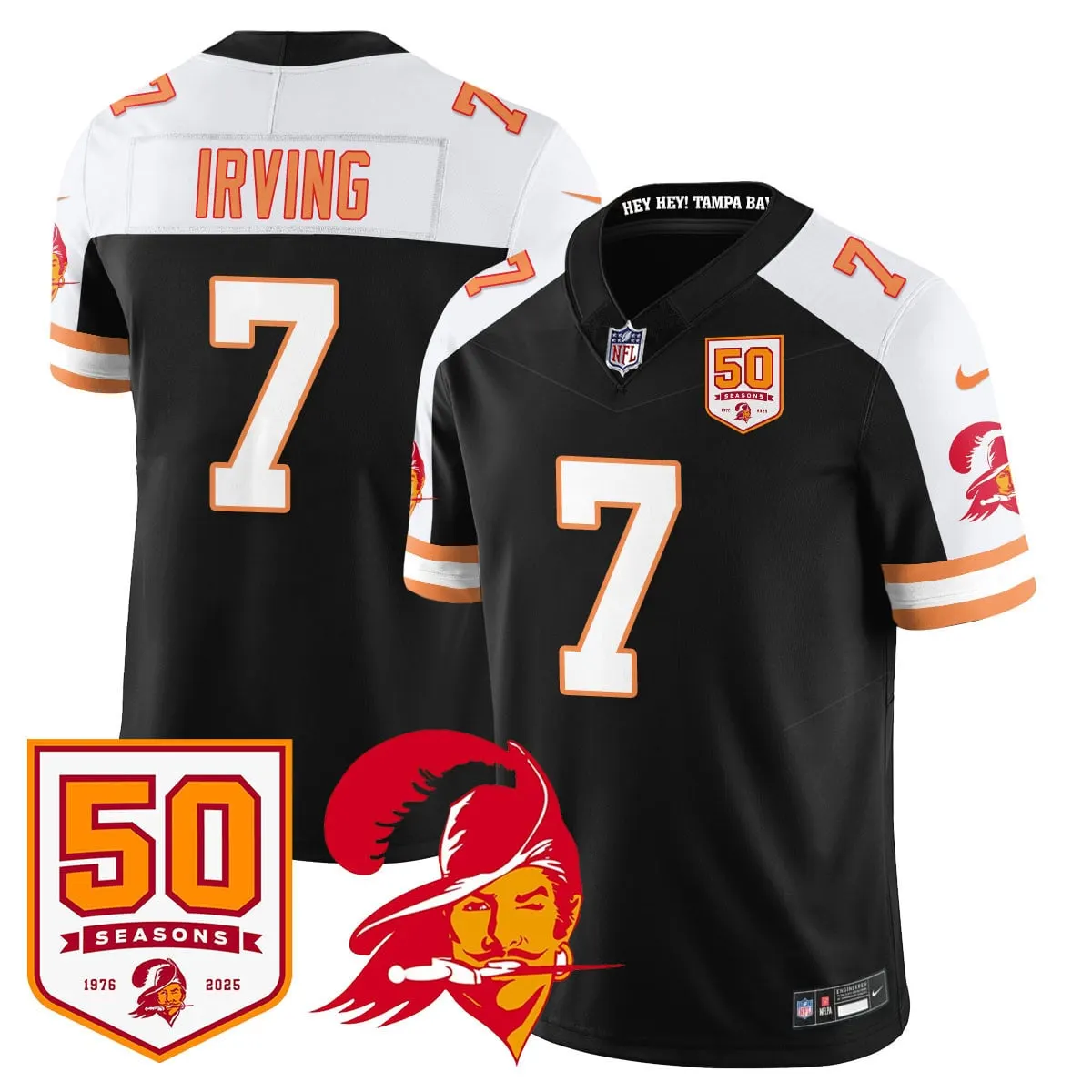 Tampa Bay Buccaneers Nike Vapor Limited Stitched Jersey - White - Image 4