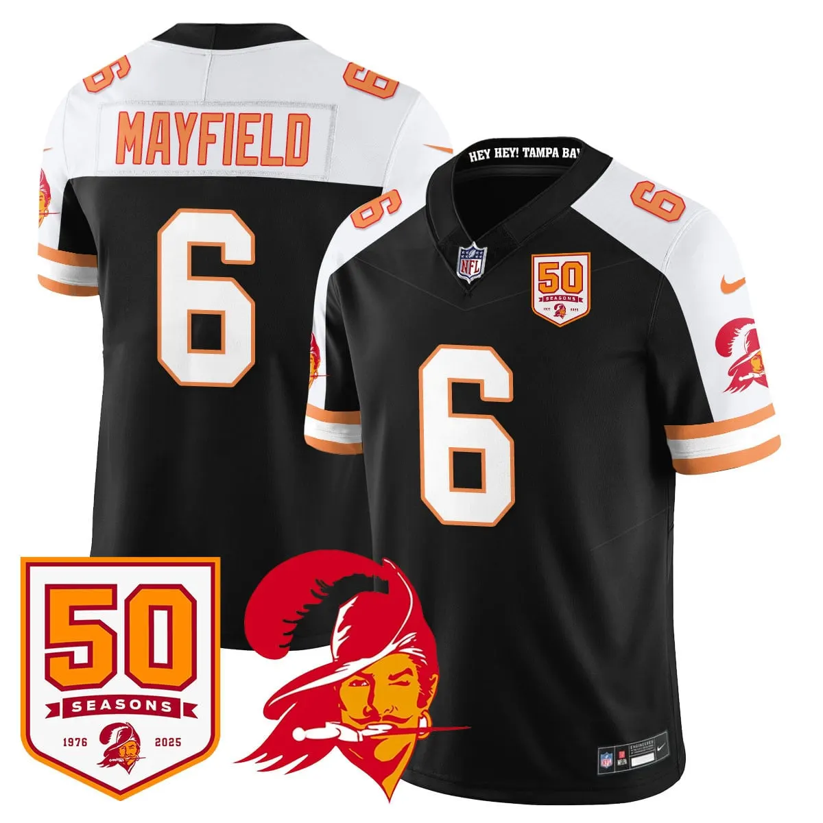 Tampa Bay Buccaneers Nike Vapor Limited Stitched Jersey - White - Image 5