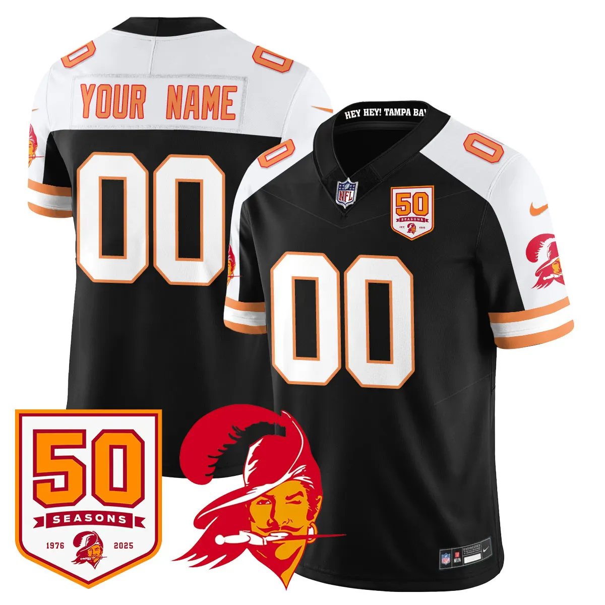 Tampa Bay Buccaneers Nike Vapor Limited Stitched Jersey - White - Image 8