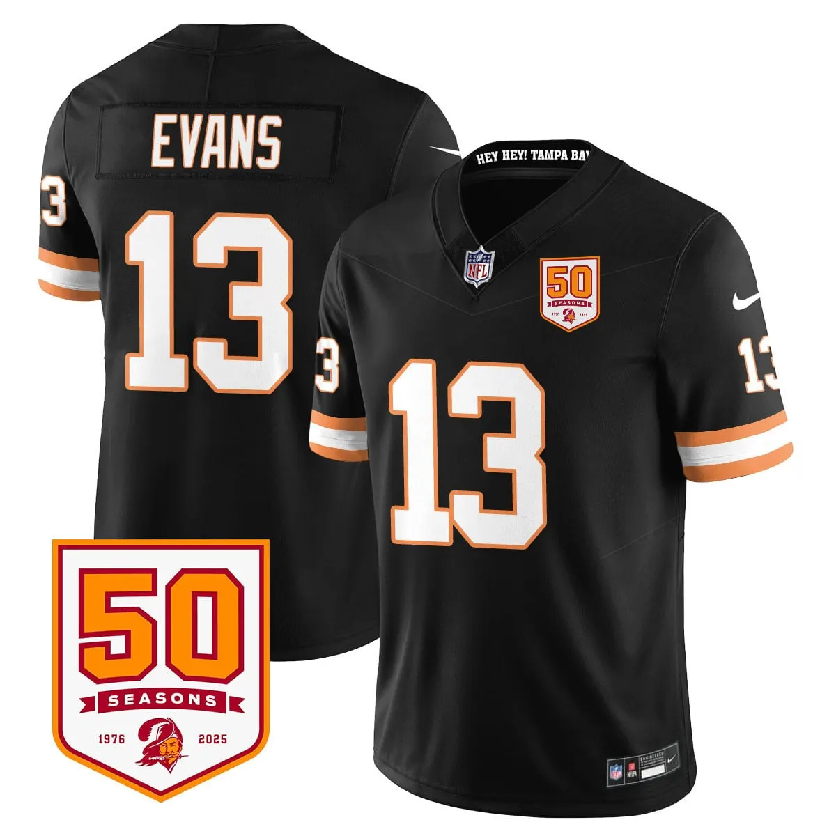 Tampa Bay Buccaneers Nike Vapor Limited Stitched Jersey - White - Image 9
