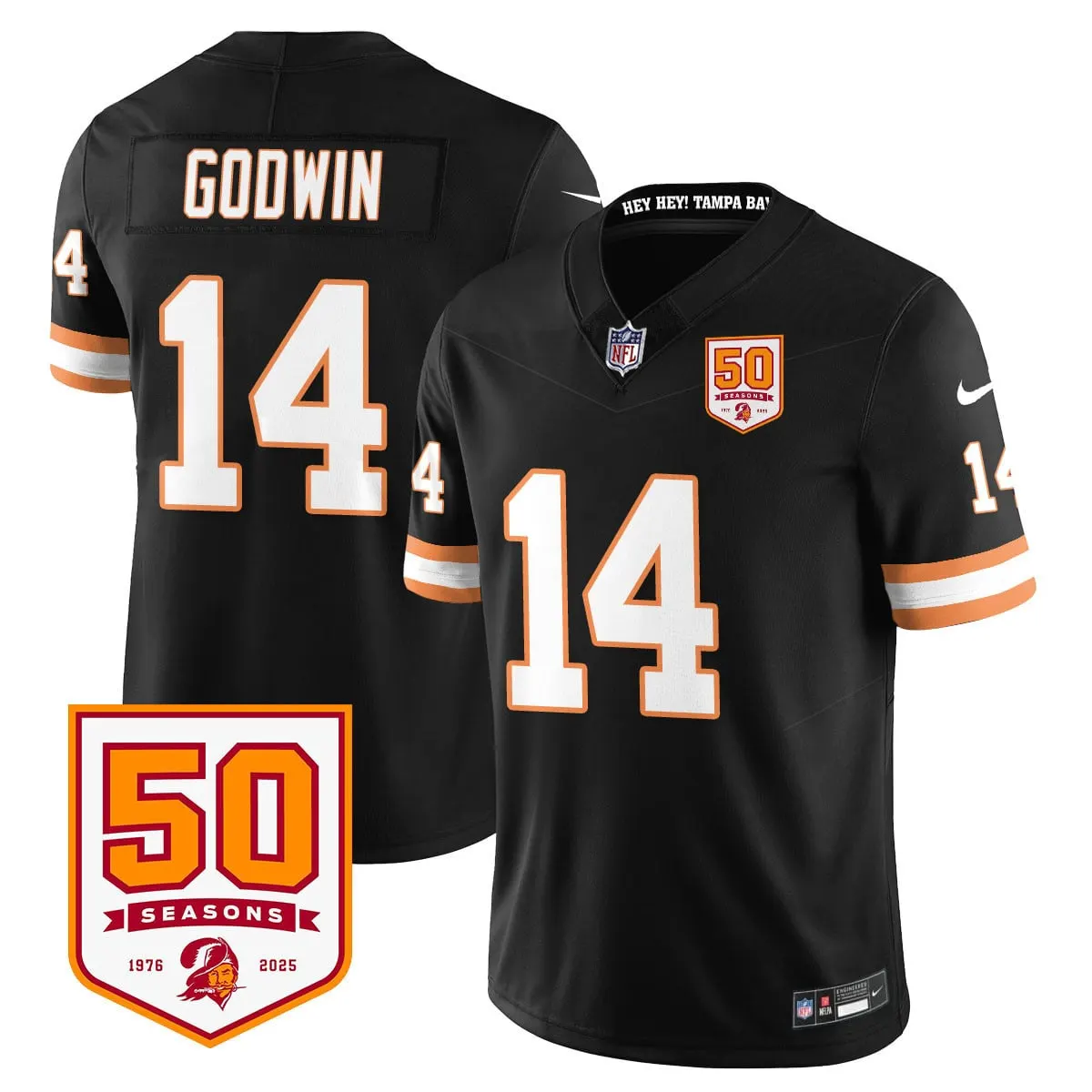 Tampa Bay Buccaneers Nike Vapor Limited Stitched Jersey - White - Image 10